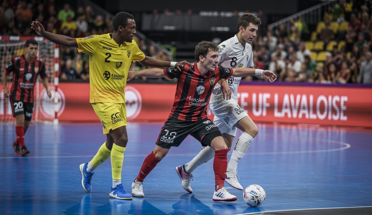 Illes Balears Palma Futsal sichert sich Sieg in UEFA Futsal Champions League Spieler von Illes Balears Palma Futsal feiern ihren Sieg in der UEFA Futsal Champions League