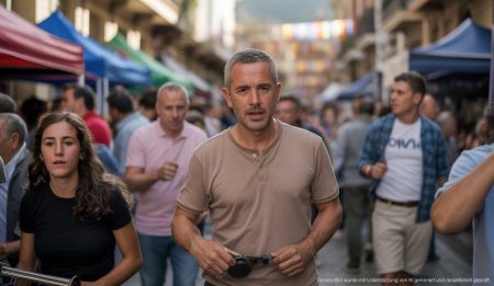 Menschenmengen feiern in Inca auf einem der Wochenendfestivals vor Dijous Bo