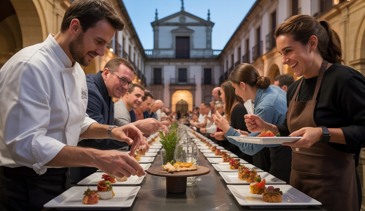 Gourmet-Tapas-Event im Claustro de Santo Domingo in Inca