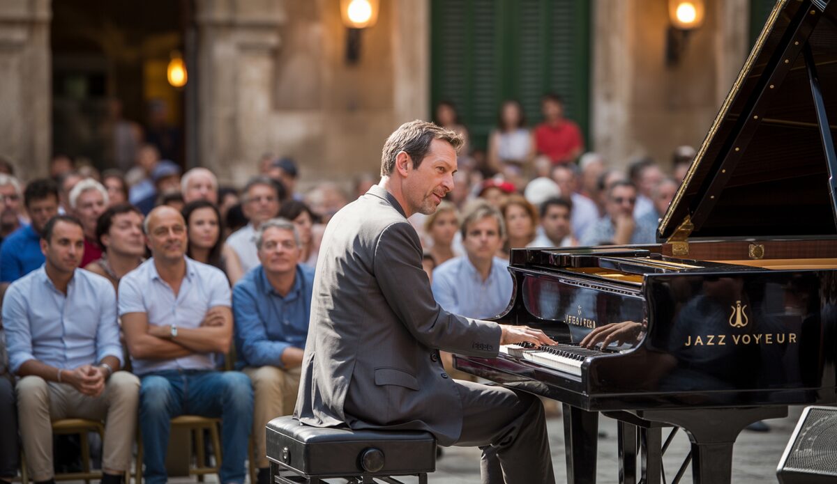 Fred Hersch spielt beim Jazz Voyeur Festival in Palma de Mallorca Piano.