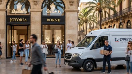 Juwelenraub in Palma: Eine Million Euro Schmuck gestohlen Juwelenraub auf dem Paseo Borne in Palma