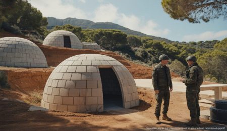 Kritik an geplanter Militäranlage auf Mallorca Militärlager auf Mallorca mit igluförmigen Gebäuden