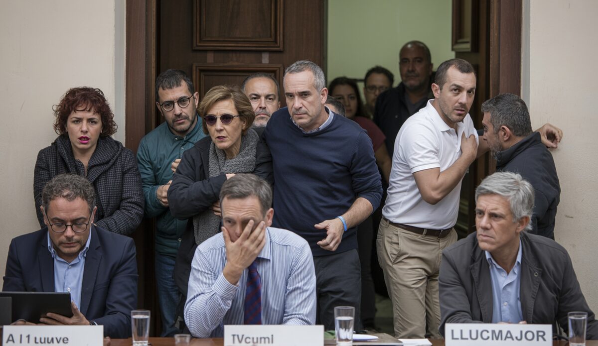 Kontroverse um Sprachgebrauch im Stadtrat von Llucmajor Bürger verlassen ratssaal Llucmajor nach Sprachkontroverse