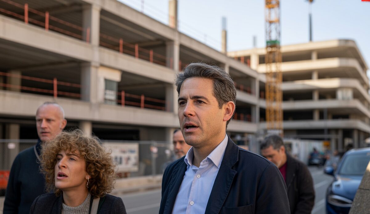 Aktivisten protestieren gegen Parkhausbau in Palma