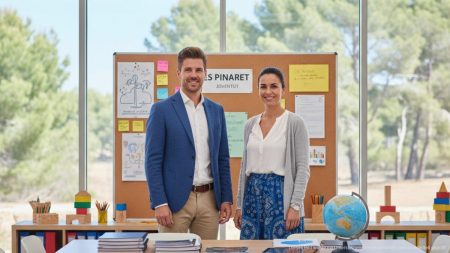 Leitungswechsel im umstrittenen Jugendzentrum Es Pinaret Neue Leitung des Jugendzentrums Es Pinaret steht in einem modernen Büro vor einem hellen Fenster, symbolisiert Neuanfang und professionelle Jugendbetreuung auf den Balearen