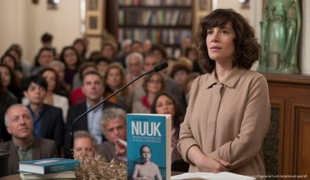 Lídia Gàzquez gewinnt den Pollença-Preis für Poesie 2024 Lídia Gàzquez bei der Preisverleihung des Pollença-Preises in Palma de Mallorca.