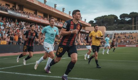 Mallorca hofft auf zweiten Sieg in Folge in La Liga Spielszene im Son Moix Stadion in Palma de Mallorca während eines Fußballspiels mit jubelnden Fans