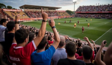 Mallorca-Levante: Das Spiel der neuen Sterne auf Son Moix Fußballspiel Mallorca gegen Levante im Son Moix Stadion
