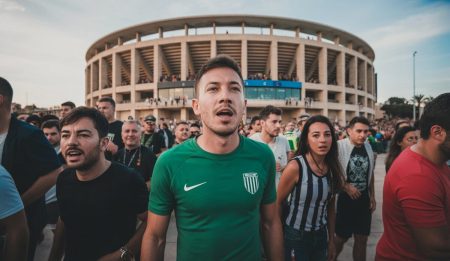 Mallorca geht als Favorit ins Heimspiel gegen Levante Fans vor dem Estadio de Son Moix, Palma de Mallorca, vor dem Spiel gegen Levante.