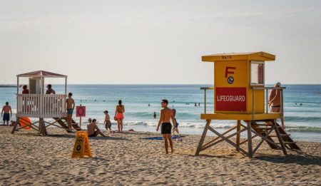 Strand von Mallorca ohne Rettungsschwimmer während des Streiks