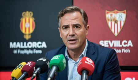 Mallorca gegen Sevilla: Arrasate setzt auf Auswärtssieg Jagoba Arrasate hält Pressekonferenz vor Sevilla-Spiel