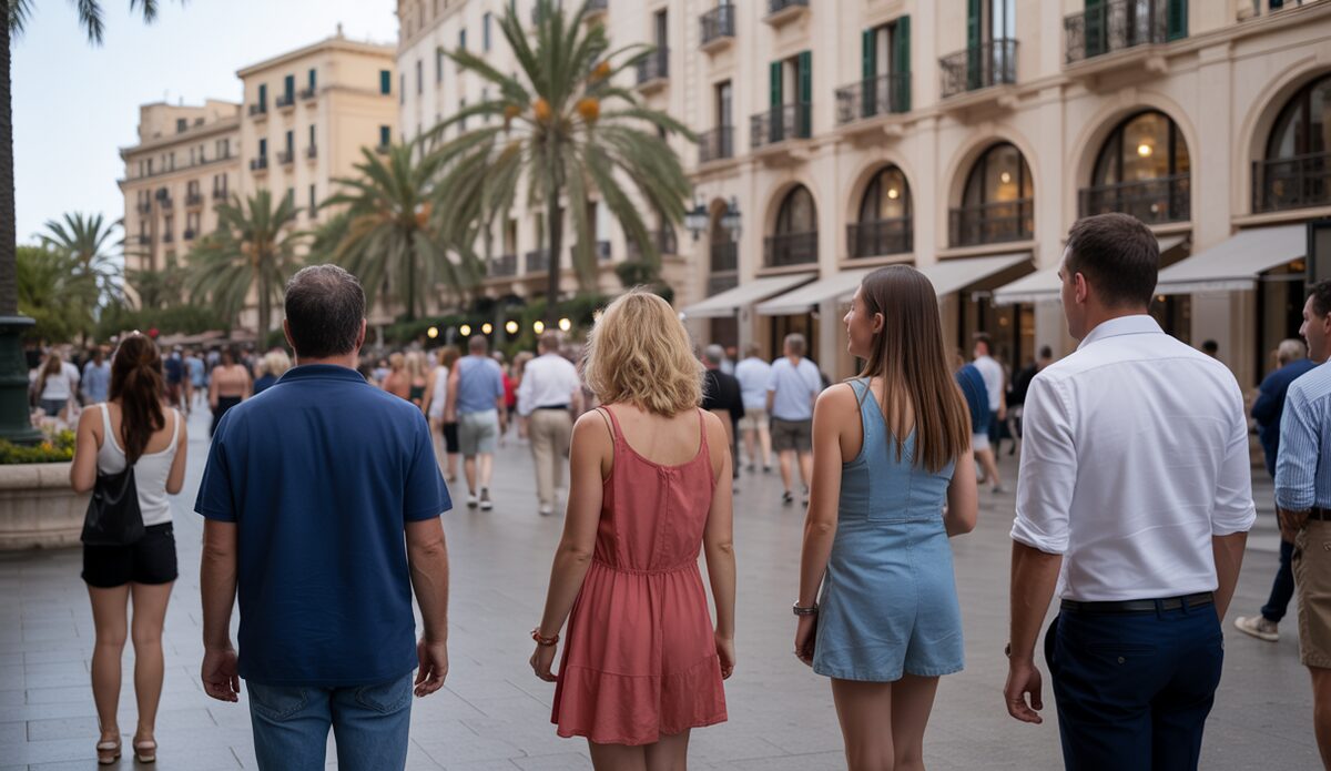 Luxushotels und belebte Straßen auf Mallorca