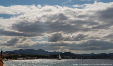 Mallorca: Wetterwarnungen und steigende Temperaturen im Oktober Wolken über der Küste von Mallorca im Oktober