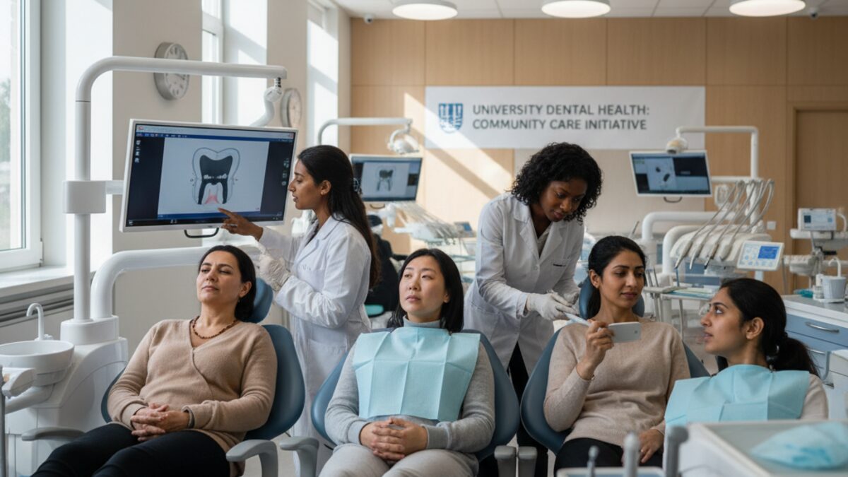 Moderne Zahnarztklinik auf Mallorca zeigt dentale Betreuung und Schulung benachteiligter Frauen durch Zahnmedizinstudierende