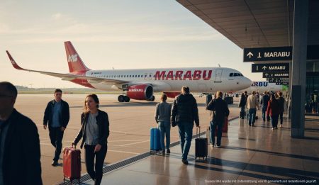 Marabu Flugzeuge am Flughafen Leipzig/Halle