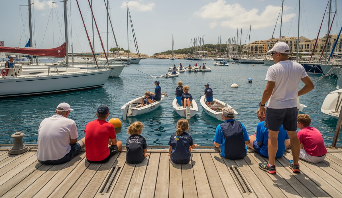 Junge Segeltalente bei der Regatta in Porto Cristo auf Mallorca