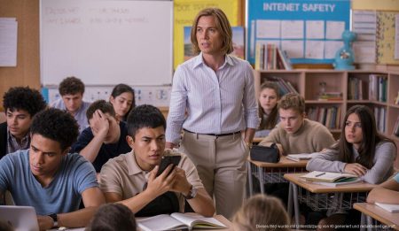 Unterricht im IES Ses Estacions zu den Risiken von sozialen Medien.