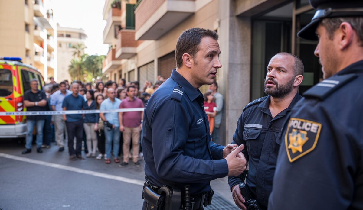 Polizei und Feuerwehr bei einem Appartement in Palma aufgrund eines Todesfalls