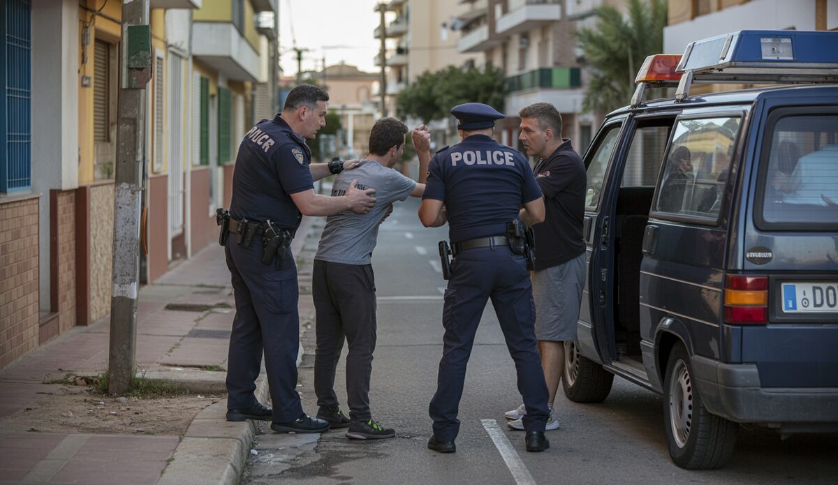 Nachbarschaftsstreit um Wohnwagen in s’Arenal eskaliert Polizeieinsatz bei Nacht in s'Arenal, Wohnwagen und Beamte im Fokus