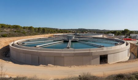 Palmas neue Kläranlage nimmt im August Betrieb auf Baustelle der neuen Kläranlage in Palma