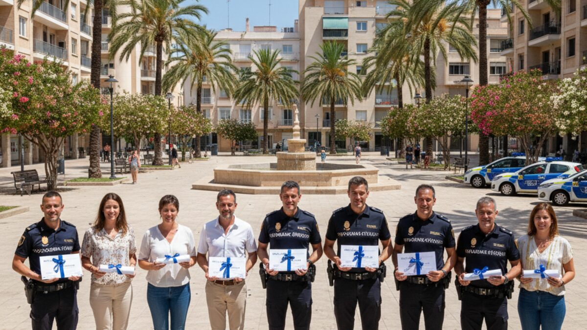 Auszeichnung in Palma: Polizei übergibt diplomas cívicos an Bürger für vorbildliches Verhalten in öffentlichen Räumen