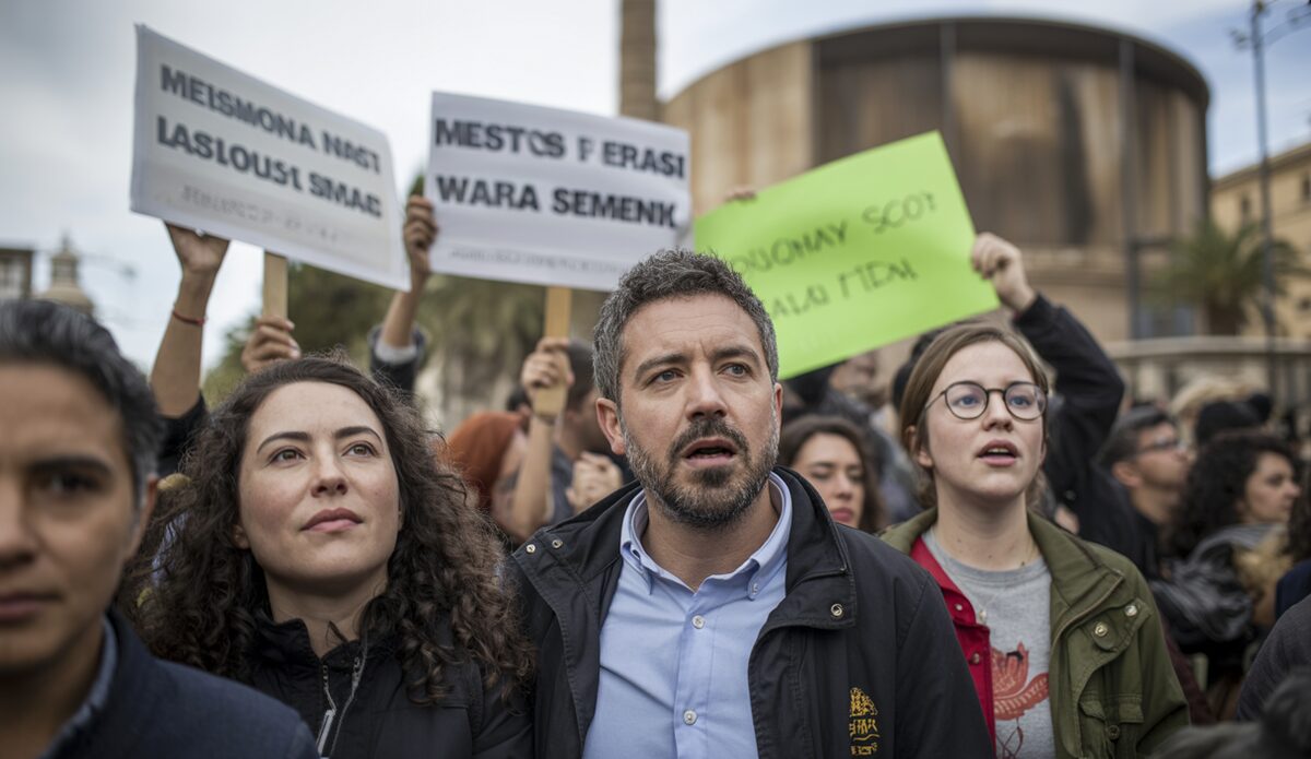 Protest gegen Müllimporte von Ibiza nach Palma