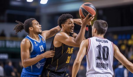 Palmer Basket debütiert in der Copa de España gegen Gipuzkoa Basketballspiel zwischen Palmer Basket und Gipuzkoa in der Copa de España