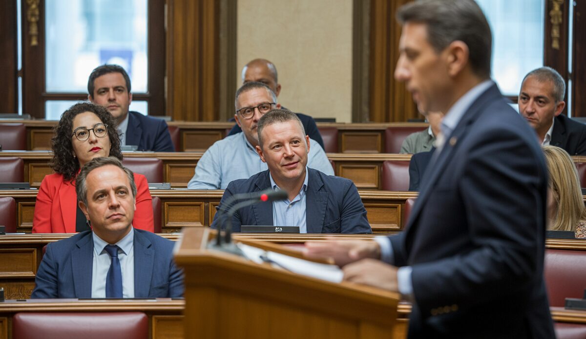 Parlament Baleares unterstützt Anästhesiologen: Anerkennung für unverzichtbare Arbeit Parlamentssitzung im Parlament der Balearen zur Anerkennung von Anästhesiologen