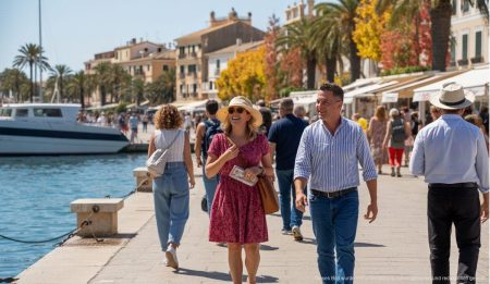 Perfektes Herbstwetter in Alcúdia mit idealen Bedingungen Perfektes Herbstwetter in Alcúdia mit sonnigem Himmel und angenehmen Temperaturen.