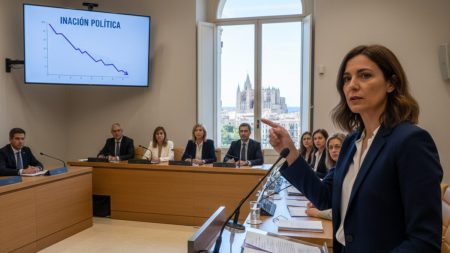 Frust bei Podemita in Palma: Kritik an Politikern wegen Untätigkeit Podemita Lucía Muñoz kritisiert Politiker in Palma