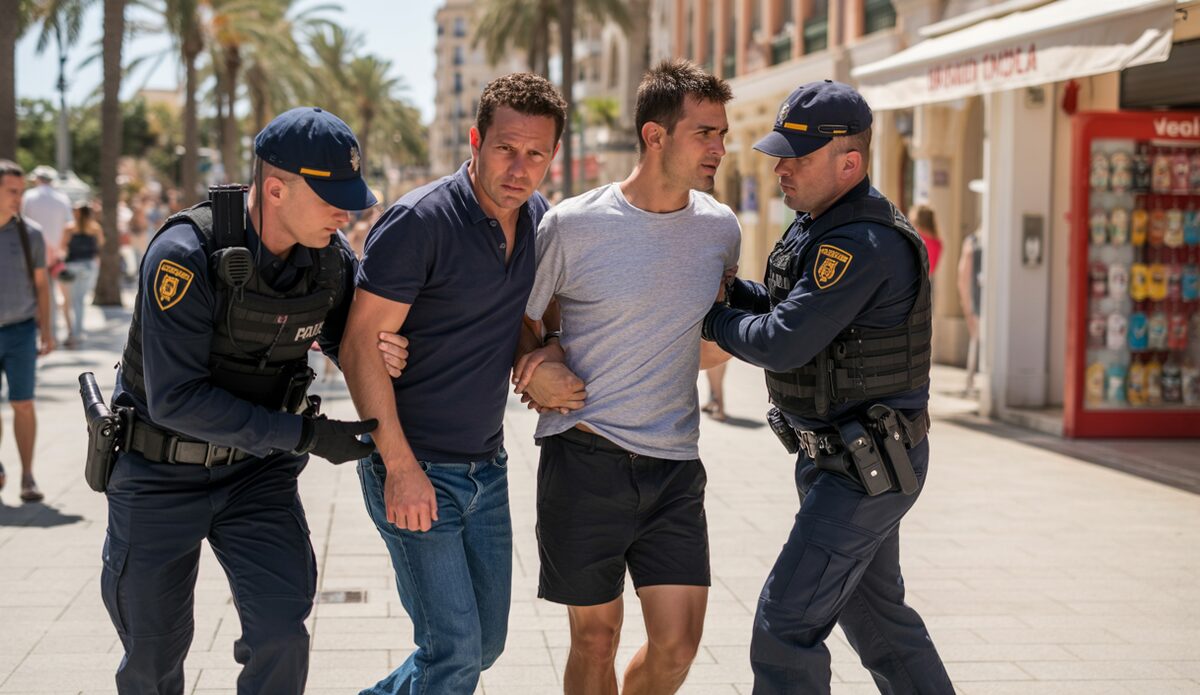 Polizeieinsatz gegen Taschendiebe in Palma de Mallorca