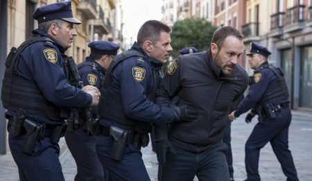 Wiederholte Gewaltvorfälle in Inca fordern Polizei heraus Ein Polizeieinsatz in Inca: Beamte im Umgang mit einem gewaltbereiten Verdächtigen.