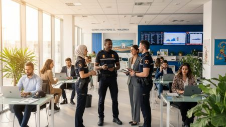 Arbeitsschutz: Polizeizugriff auf illegale Arbeitskräfte auf Mallorca Polizeikontrolle auf Mallorca: Illegale Arbeitsverhältnisse in Betrieben aufgedeckt