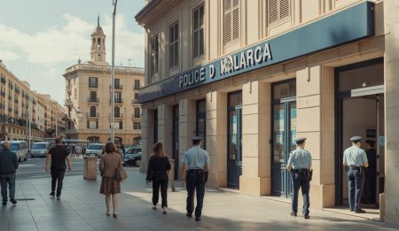 Vermisste Italoargentinierin taucht in Palma auf Polizeistation in Palma de Mallorca, wo vermisste Frau auftauchte