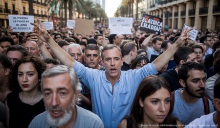 Mallorca demonstriert für palästinensische Solidarität Demonstration in Palma für palästinensische Solidarität