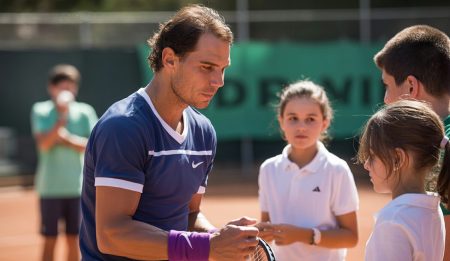 Rafa Nadal auf Mallorca, Tennisakademie mit Schülern