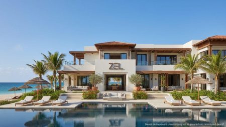 Modernes, stilvolles Zel-Hotel in Punta Cana mit mediterraner Architektur, offenen Dachterrassen und tropischem Ambiente