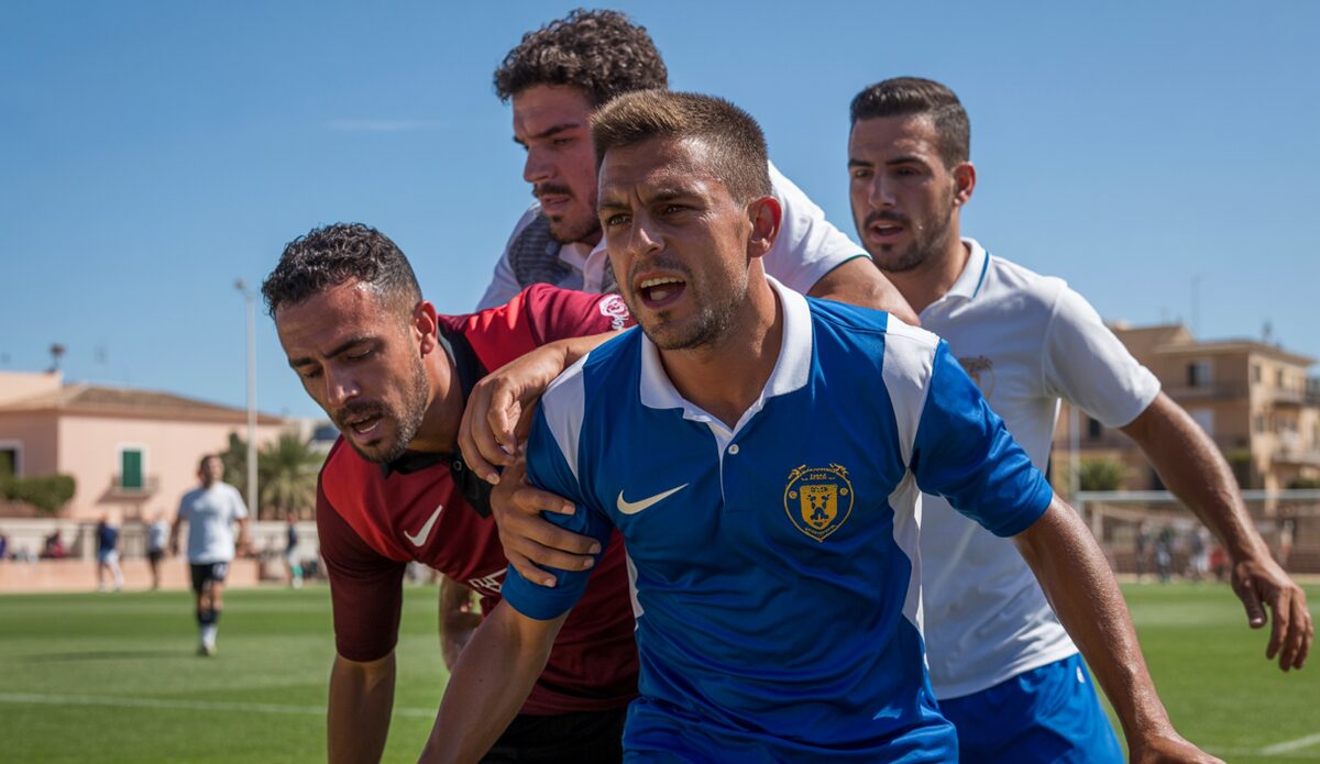 RCD Mallorca Fußballspiel unter Hitze