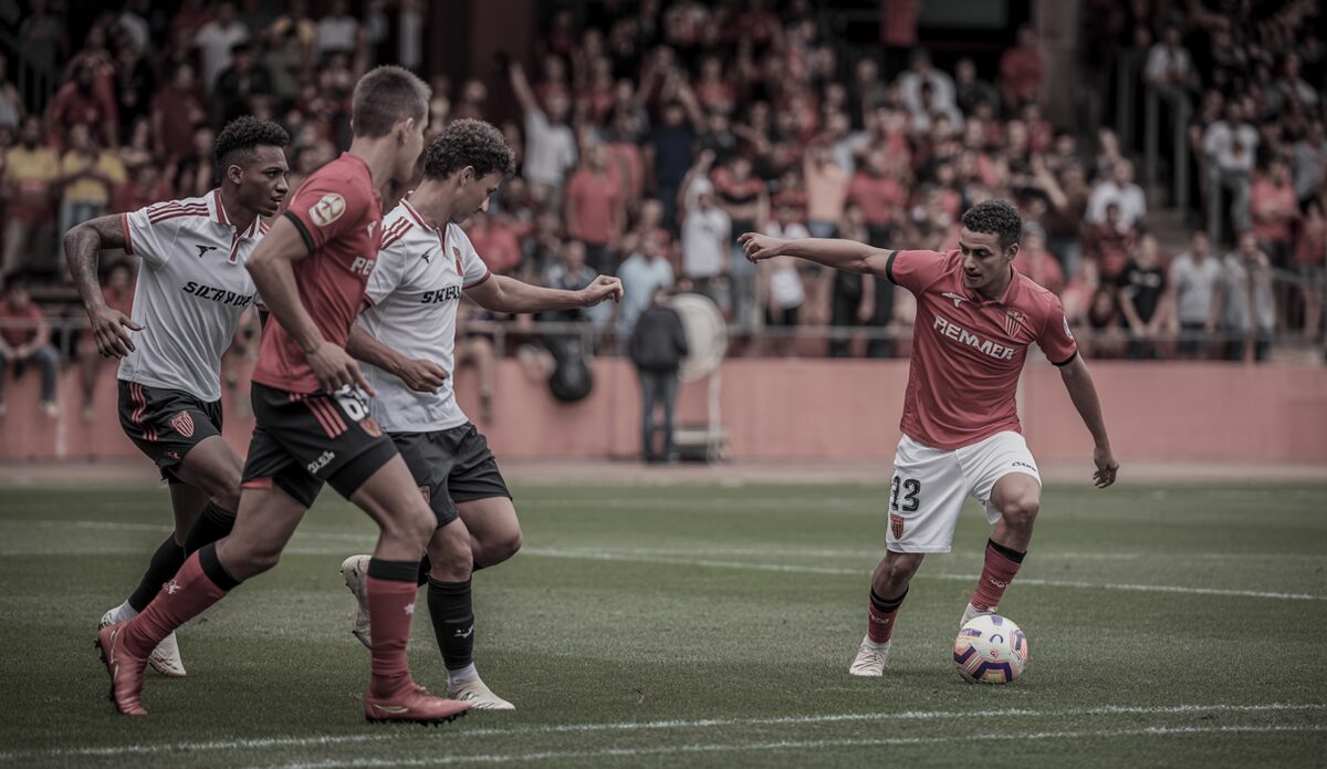 Spielszene zwischen Real Mallorca und Sevilla im Stadion