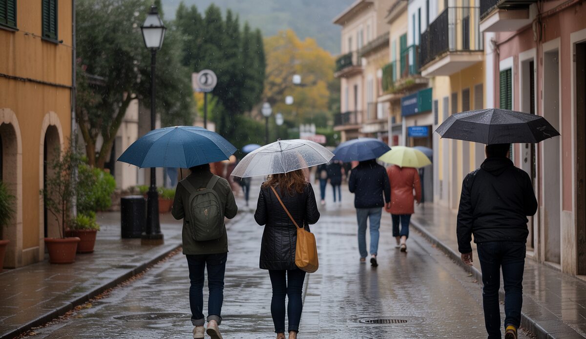 Regnerischer Herbsttag in Sóller auf Mallorca