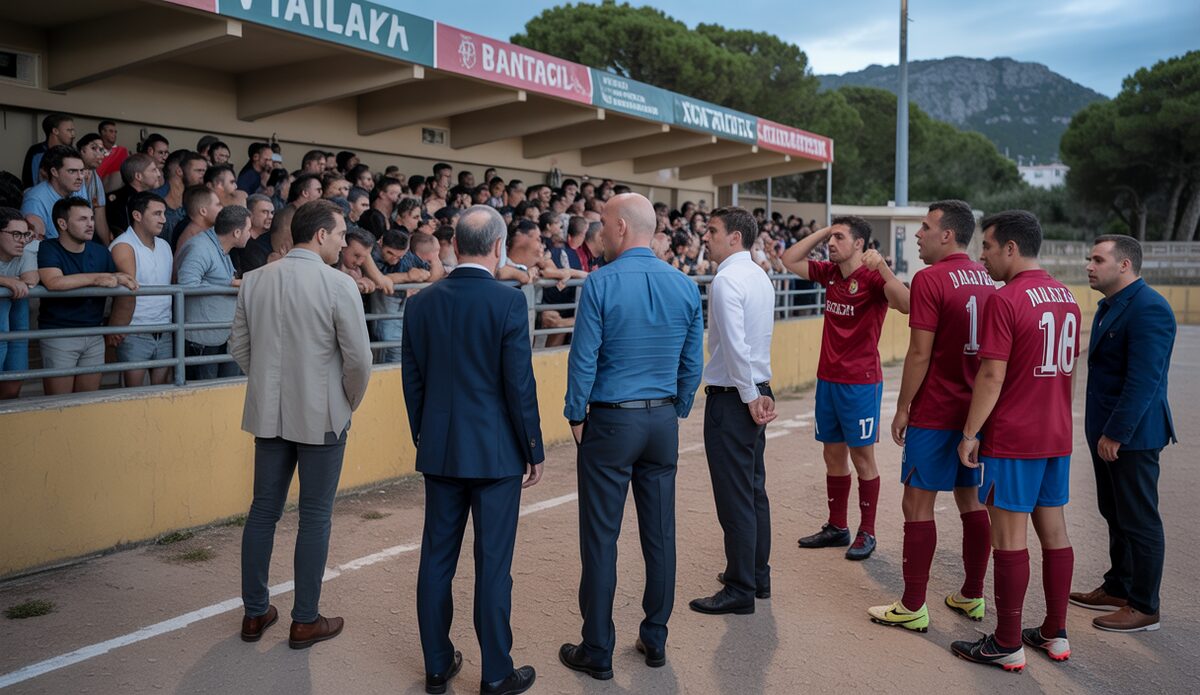 Sant Jordi Stadion inspiziert für Verlegung