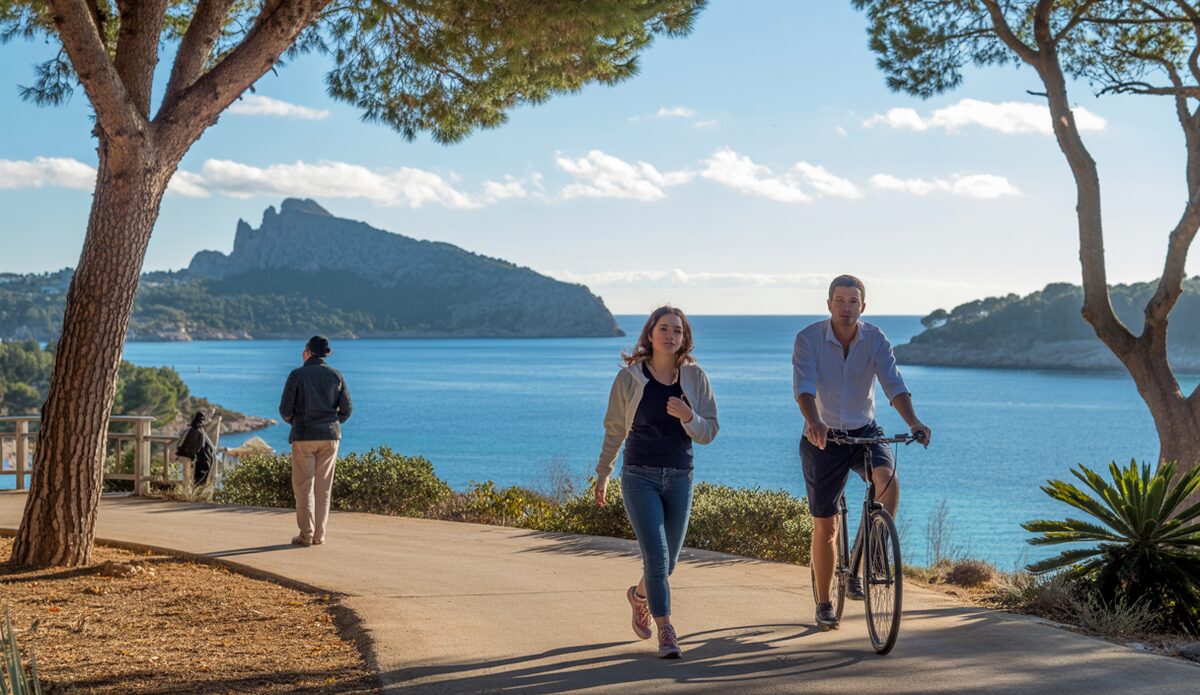 Santa Ponsa Herbstwetter mit klarem Himmel