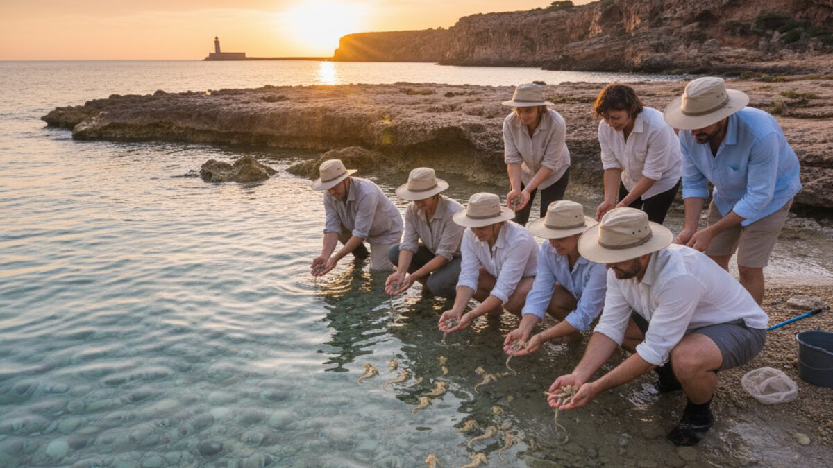 Seepferdchen werden in den Gewässern von Mallorca ausgewildert