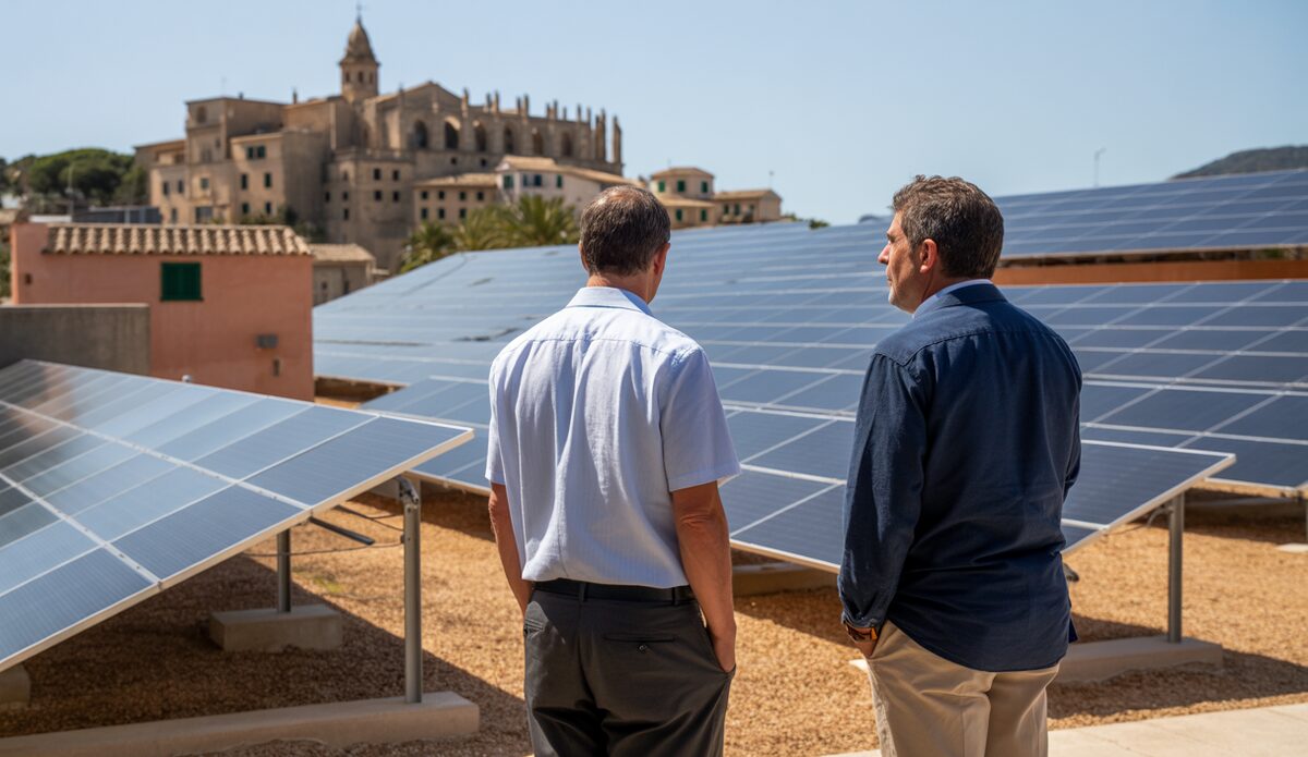 Solarenergie-Projekt auf Mallorca mit Panoramasicht