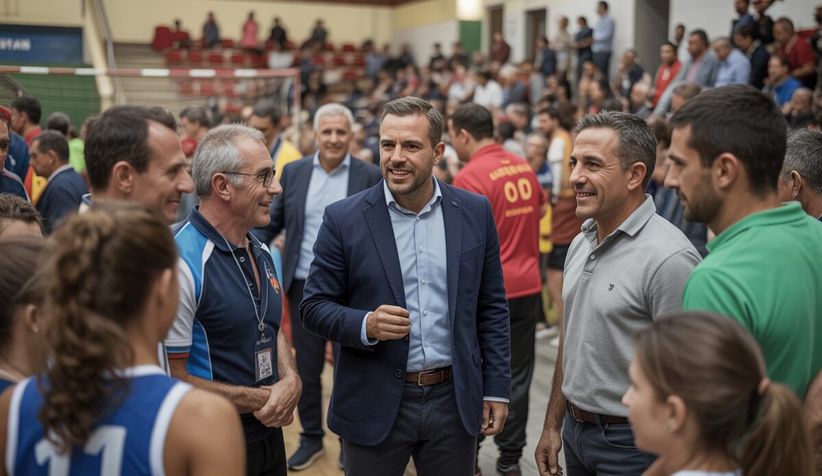Sportler bei der Ehrungsgala in Llucmajor, Mallorca