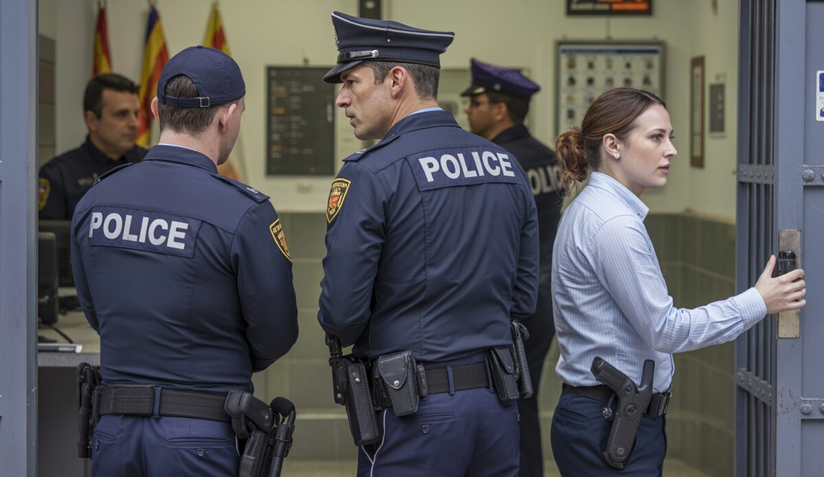 Polizeistation in Manacor mit Beamten, die Katalanisch sprechen