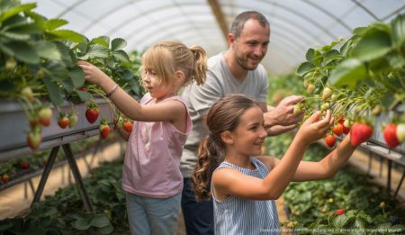 Terragust auf Mallorca: Genuss und Nachhaltigkeit vereint Ernte bei Terragust auf Mallorca mit Menschen im Gewächshaus