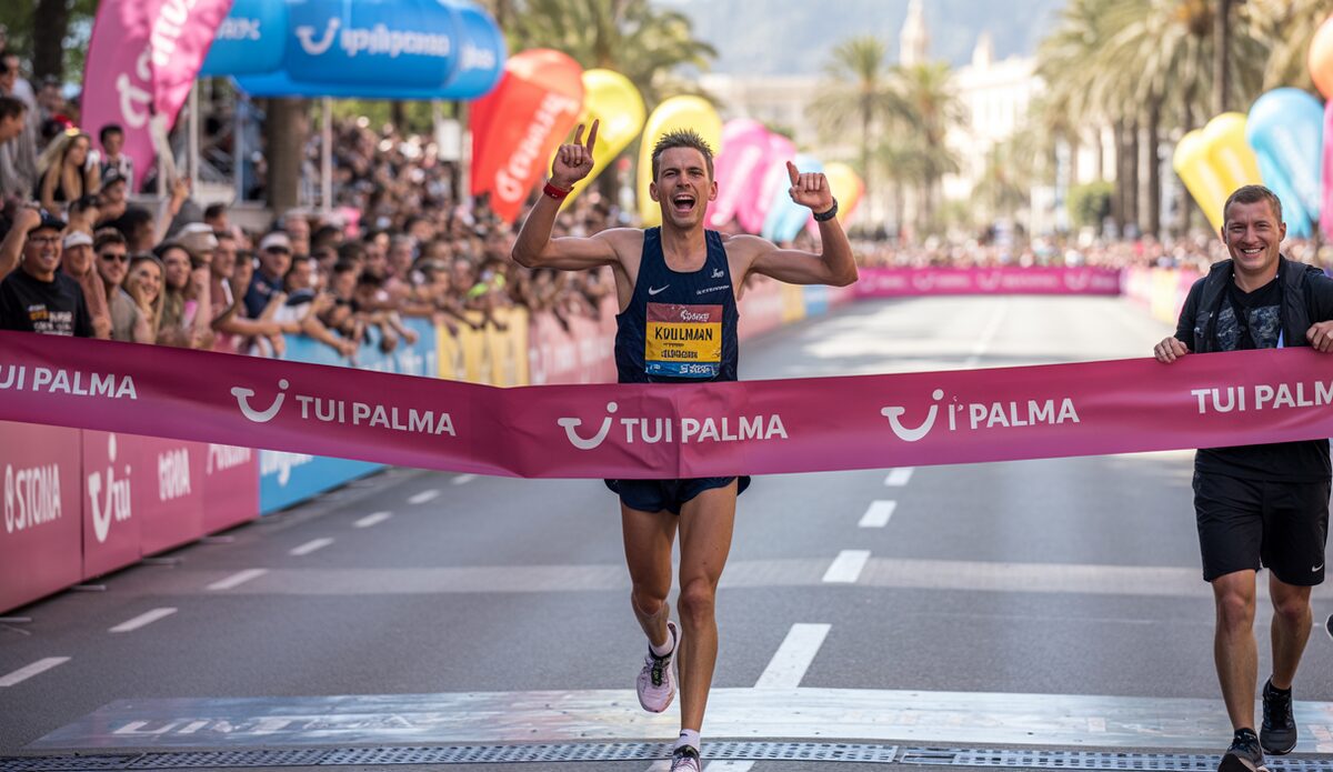 Thomas Kühlmann gewinnt Tui Palma Marathon auf Mallorca.