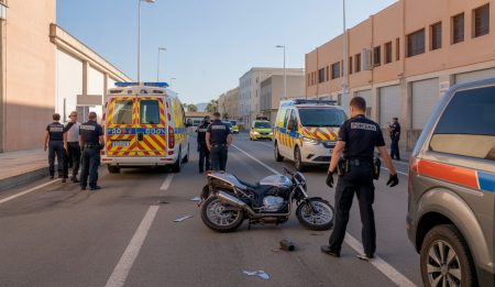 Trauriger Motorradunfall: Zusammenstoß mit Ambulanz in Palma Verkehrsunfall zwischen Motorrad und Ambulanz in Palma
