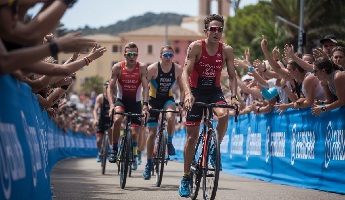 Triathleten bei der Challenge Peguera auf Mallorca